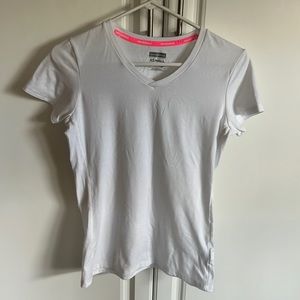 New balance white v neck tee